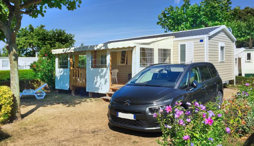 extérieur - Mobil-home premium 3 chambres - Camping La Boulinière - Camping île d'Oléron 