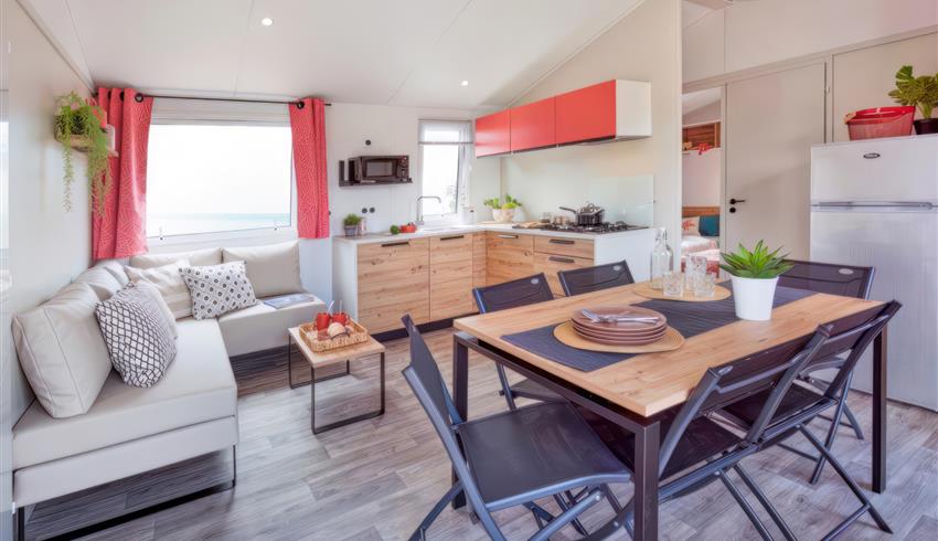 Offre spéciale long séjour - mobil home Premium + 3 chambres - Camping Oléron - Camping La boulinière 5 étoiles 